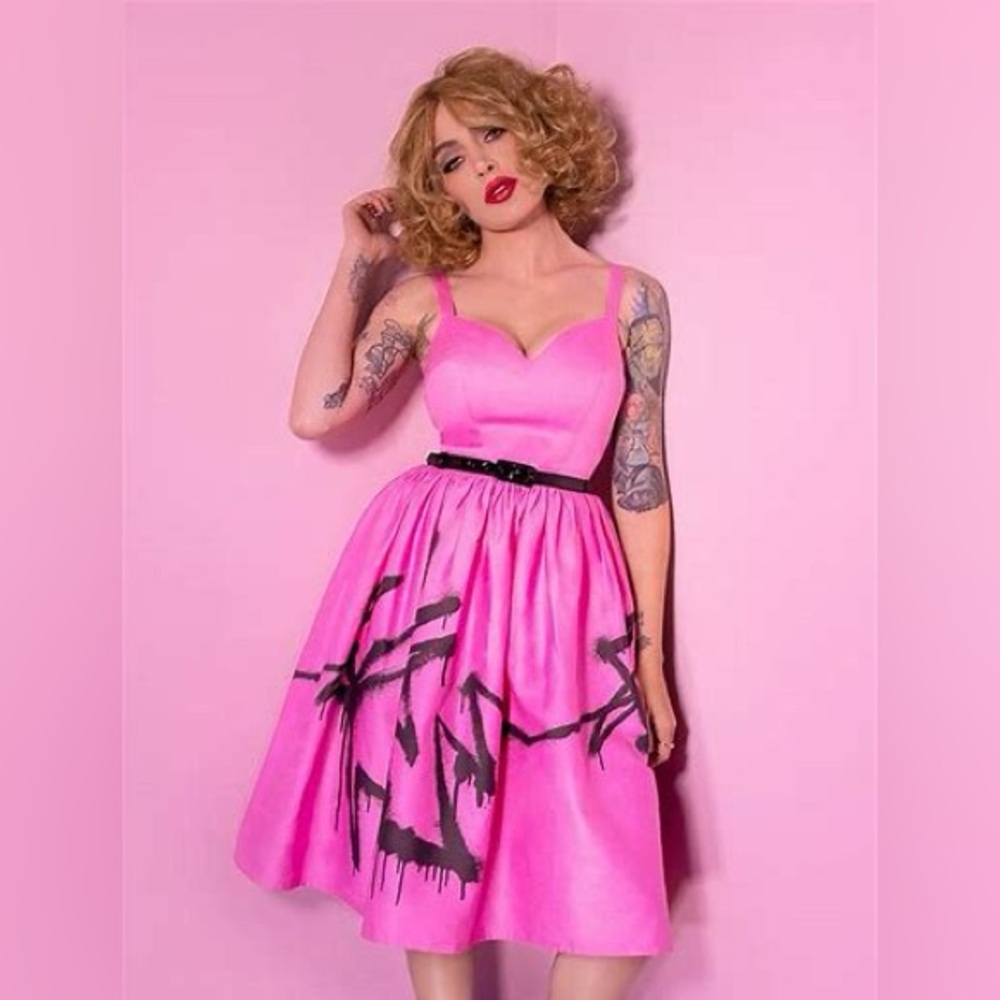 Vixen by Micheline Pitt Miss Kitty 9 Lives Dress XL